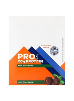 PRO BAR ProBar, Protein Bar, Mint Chocolate, 12 Bars, 2.47 oz (70 g) Each  - Image 1