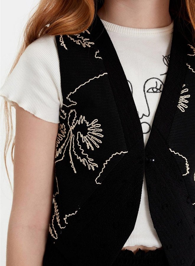 Tyess Girl Black Vest - Image 3