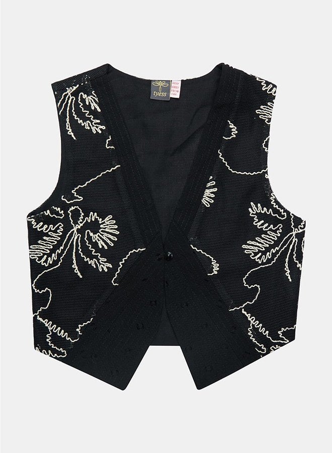 Tyess Girl Black Vest - Image 5