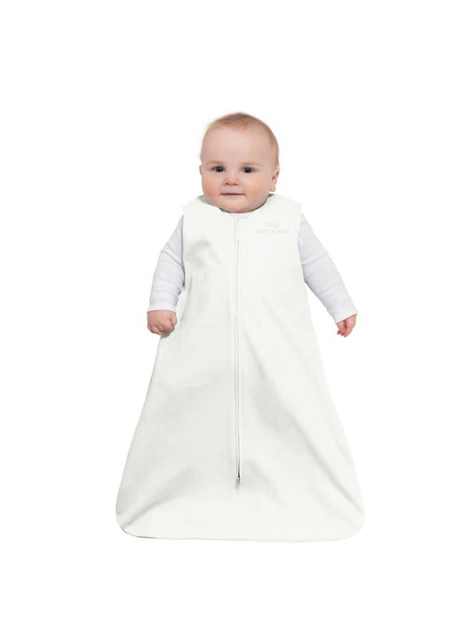 Halo Sleepsack Micro-Fleece Wearable Blanket, TOG 1.0, Cream, Large  - Image 2
