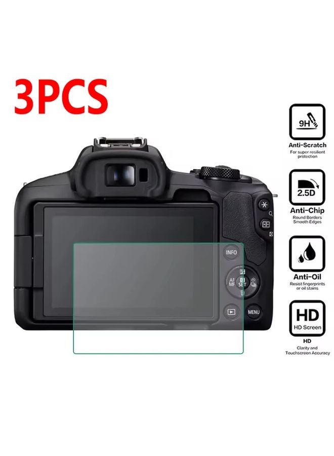 3pcs Tempered Glass Screen Protector Anti Scratch For Canon EOS R3 R100 R8 R5 R50 - Image 1