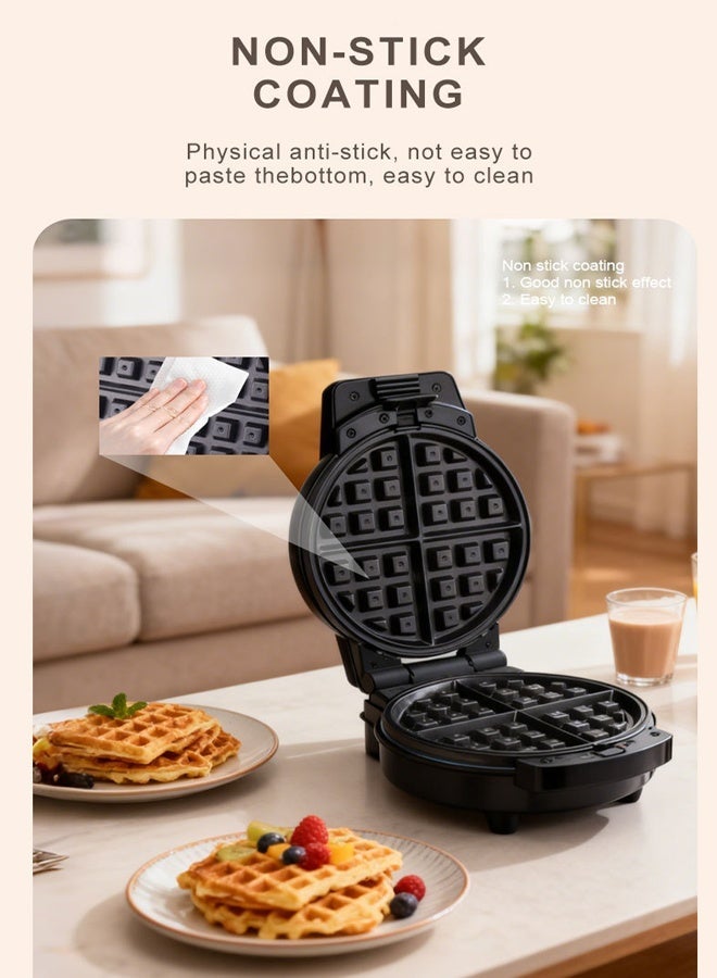sokany 5 In 1 Non-Stick Multi Snacks Maker With Waffle/Donut/Egg roll/Meatball/Cartoon Cake,Detachable Plates 600W SK-08105 Black/Silver - Image 5