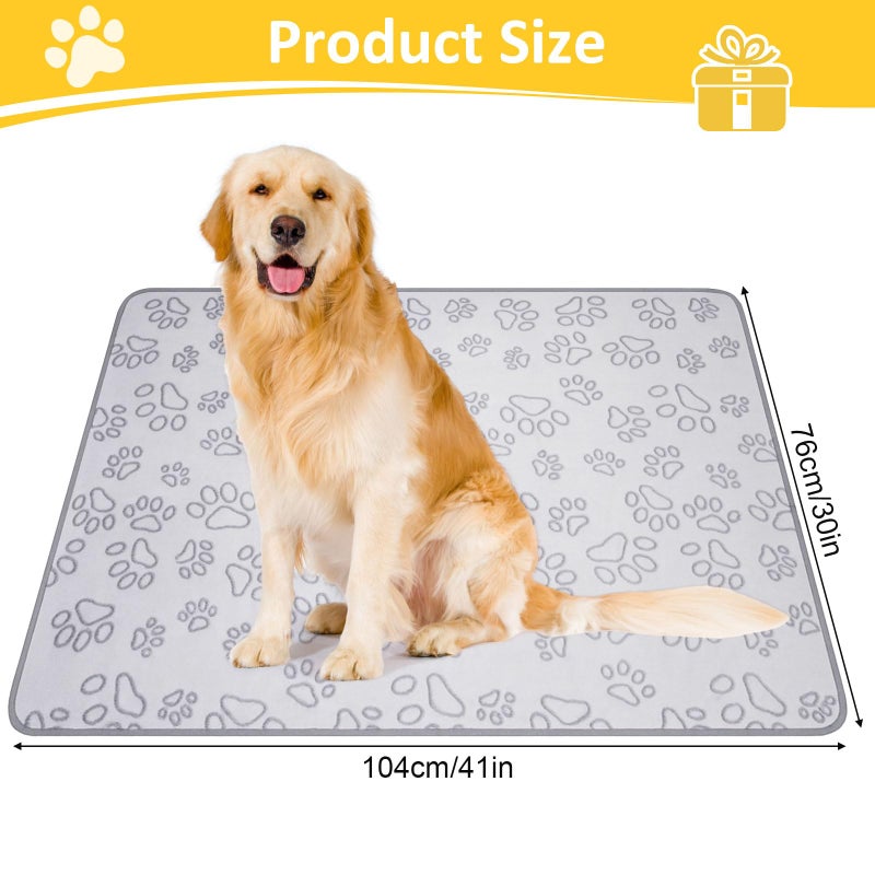 PEASUG 41" x 30" Dog Blankets for Medium Dogs, Cat, Premium Soft Dog Blankets for Small Dog Washable, Puppy Blanket Dogs Essentials for Puppies (Grey) - Image 2
