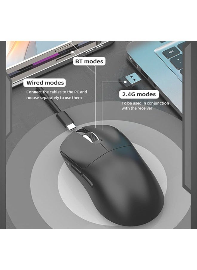 XUNFOX - Wireless Gaming Mouse  Rechargeable Computer Mouse Ergonomic Mice Honeycomb Design With RGB Backlight  USB Receiver  7 Buttons  Adjustable DPI - Image 1