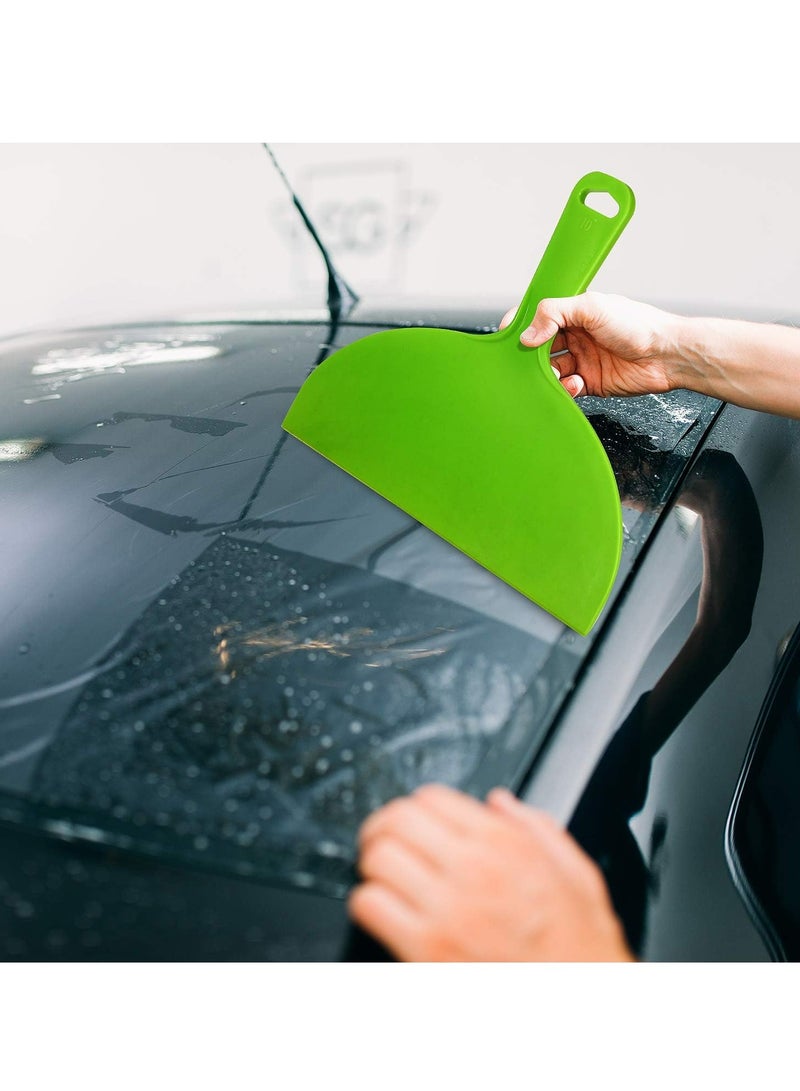 Oasisgalore Reusable Plastic Putty Knife Set, Flexible Scrapers for Decals, Wallpaper, Baking(Green)  - Image 3
