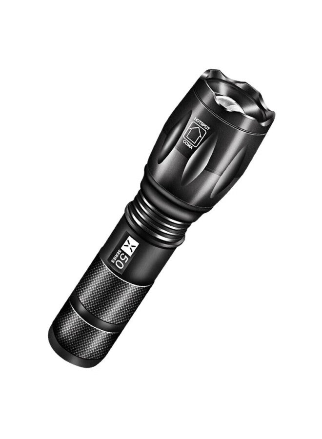 Warsun X50 Flashlight, High Brightness, Zoomable, Rechargeable, Long-Range, Military-Grade, Ultra-Bright Searchlight, Outdoor Cycling, Home Emergency Light, Specialized - Image 5