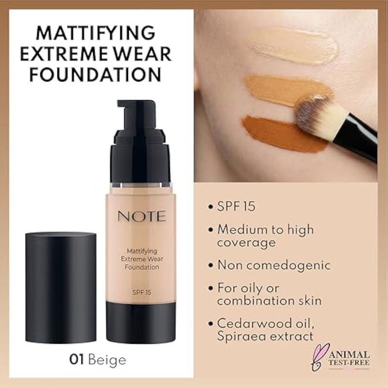 NOTE MATTIFYING EXTREME WEAR FOUNDATION 01 PUMP - Image 2