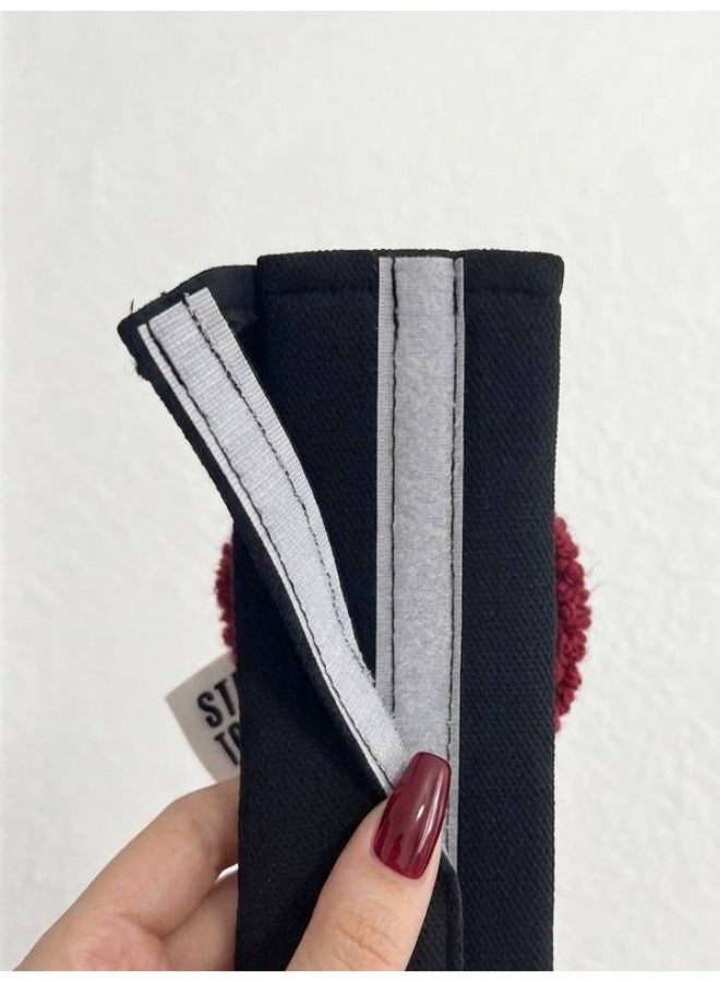 Cute Heart Car Seat Belt Cover - Set of 2 Soft Shoulder Pads for Auto - Image 4