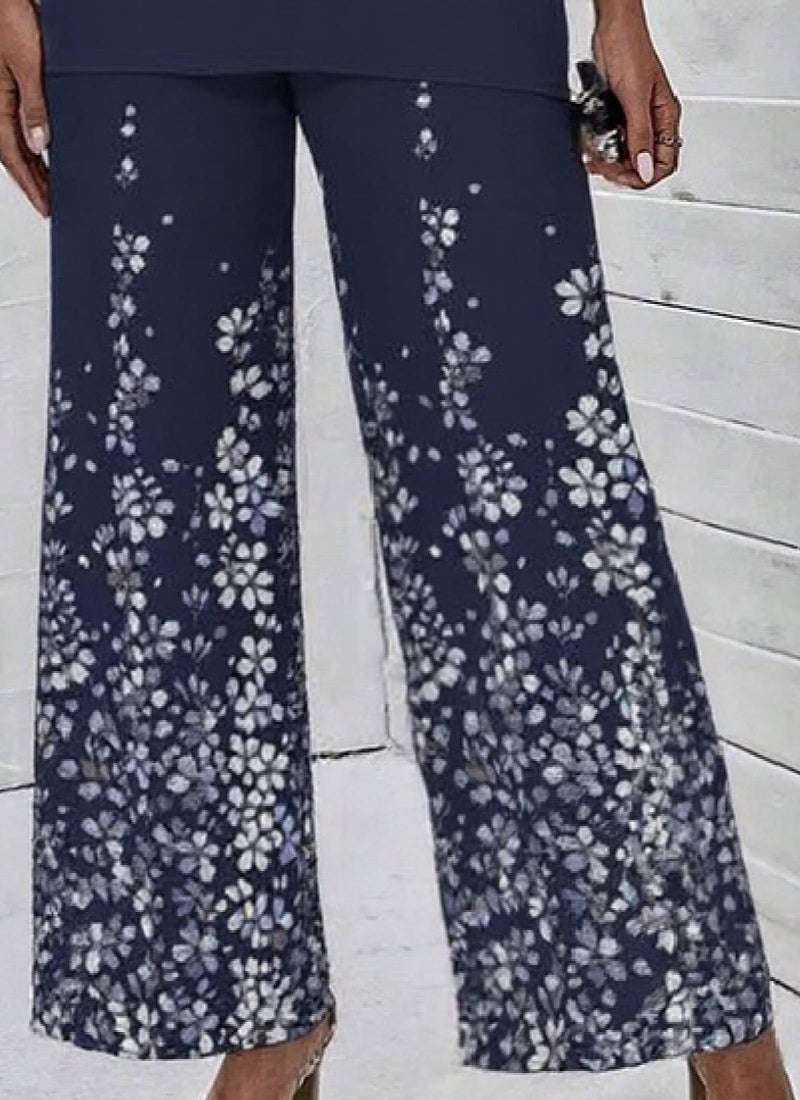 LOZ Lounge Sets for Women 2026 Summer Casual 3/4 Sleeve Shirts Wide Leg Pants Matching Tracksuit Sets Travel Outfits - Image 4