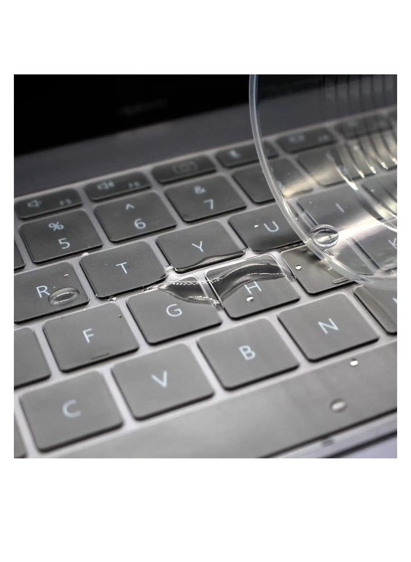 TPU Keyboard Skin Cover Compatible with Huawei Matebook 13S/14S/16S/X Pro 2022 2023/D14 2023 Laptops, Premium Ultra Thin ,Clear - Image 2