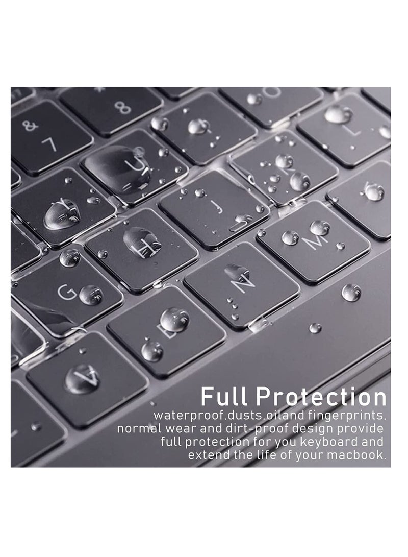 TPU Keyboard Skin Cover Compatible with Huawei Matebook 13S/14S/16S/X Pro 2022 2023/D14 2023 Laptops, Premium Ultra Thin ,Clear - Image 4