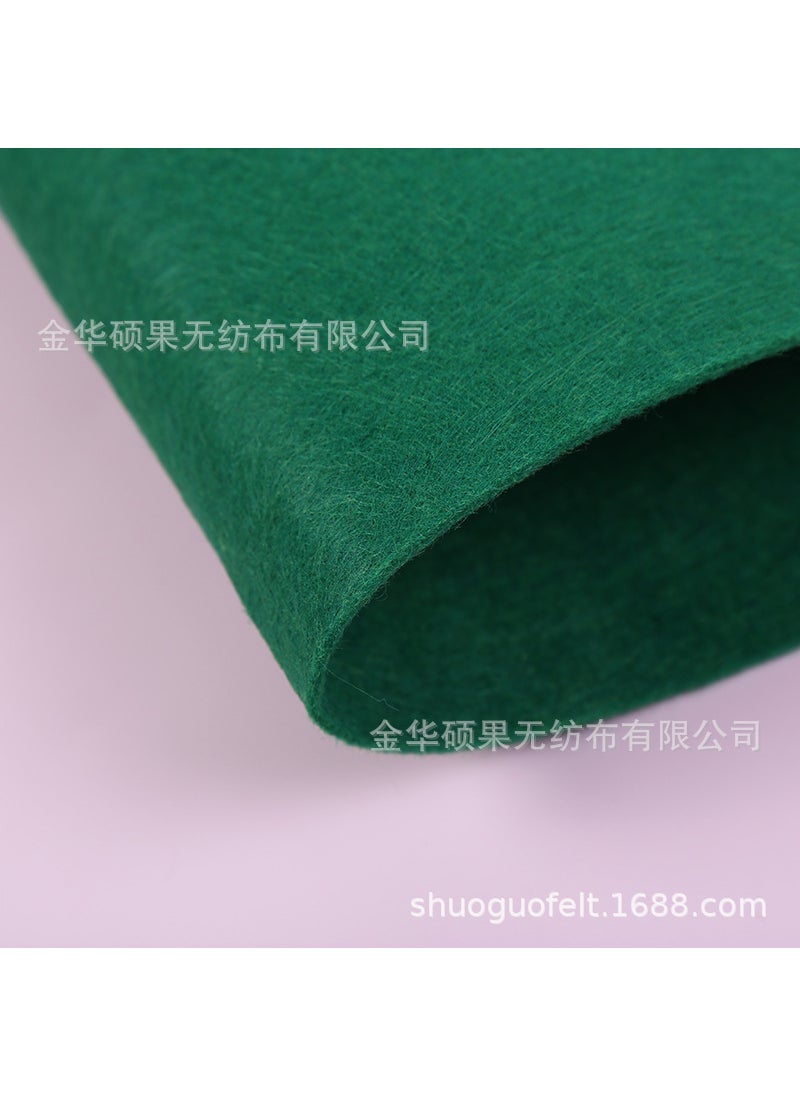 Generic 2MM Thick Colored Felt Fabric for Crafts 1613 dark green 