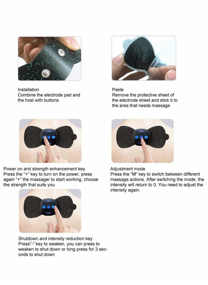 SYOSI Wireless TENS Unit Massager for Back Pain Relief, EMS Pulse Muscle Stimulator Machine, Mini Pain Relief Therapy Device for Back Neck Sciatica Arthritis Pain Management Muscle  - Image 4