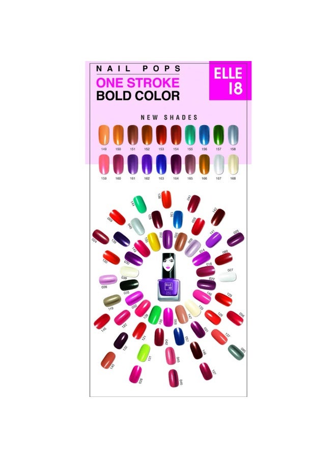 Elle 18 Nail Pops Nail Color 163, Glossy & Matte Finish, 5Ml - Image 3