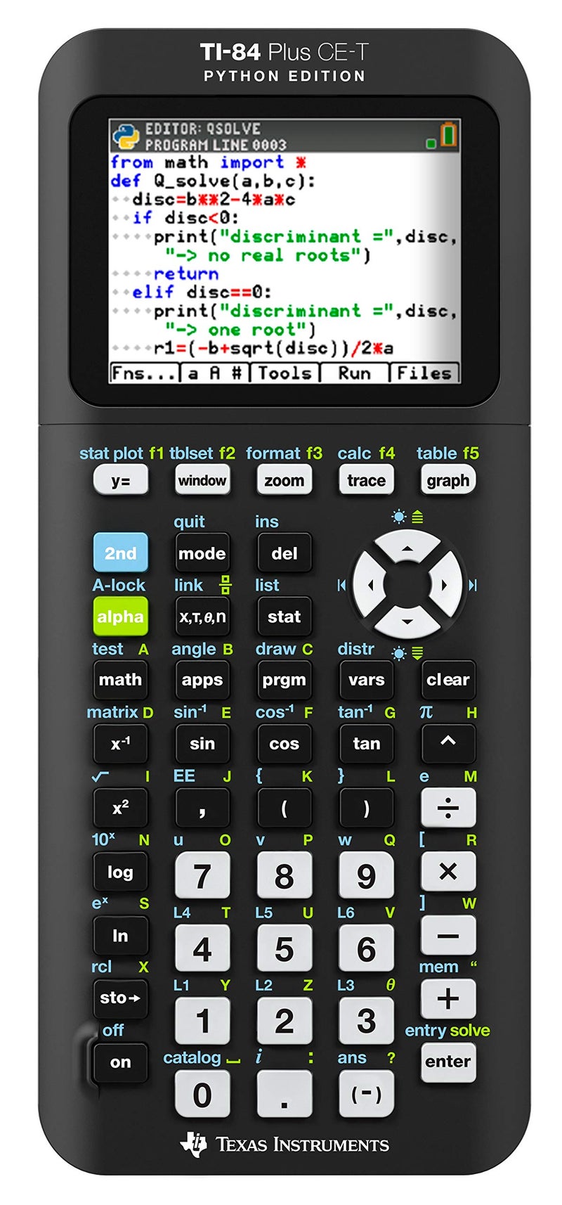 Texas Instruments TI84 Plus CET Python Edition Graphical Calculator Colour Display Black - Image 2