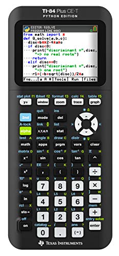 Texas Instruments TI84 Plus CET Python Edition Graphical Calculator Colour Display Black - Image 1