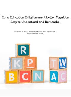 MissTiara Wooden Early Education Enlightenment Colorful Letter Spelling Building Blocks Combine Education with Fun  - Image 5