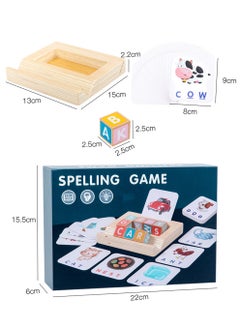 MissTiara Wooden Early Education Enlightenment Colorful Letter Spelling Building Blocks Combine Education with Fun  - Image 2