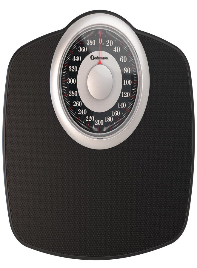 Adamson A25 Scales for Body Weight - Up to 400 LB - New Version - 5.3" Dial on 12.4" x 10.2" Platform - Anti-Skid Rubber Surface - High Precision Bathroom Scale Analog - Durable with 20-Year Assurance - Image 1