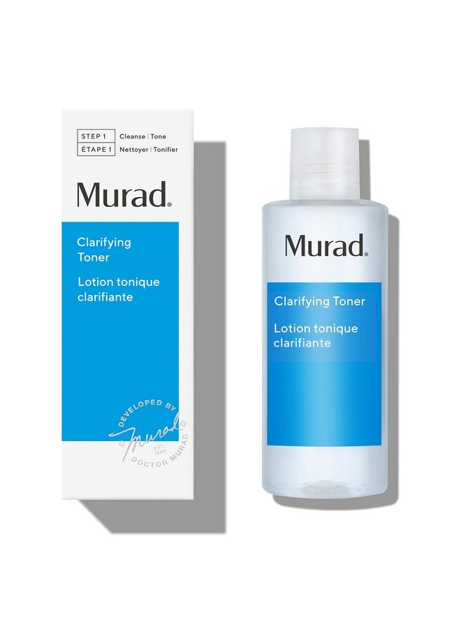 Murad Murad Clarifying Toner - Cleansing Facial Treatment Removes Excess Oil and Impurities - Witch Hazel, Grape Seed Extract and Vitamin E Skin Toner, 6 Fl Oz  - Image 1