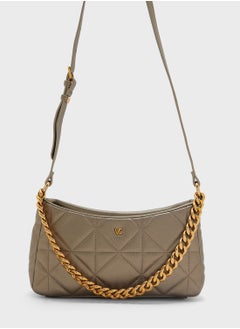 Logo Detailed Zip Over Crossbody
