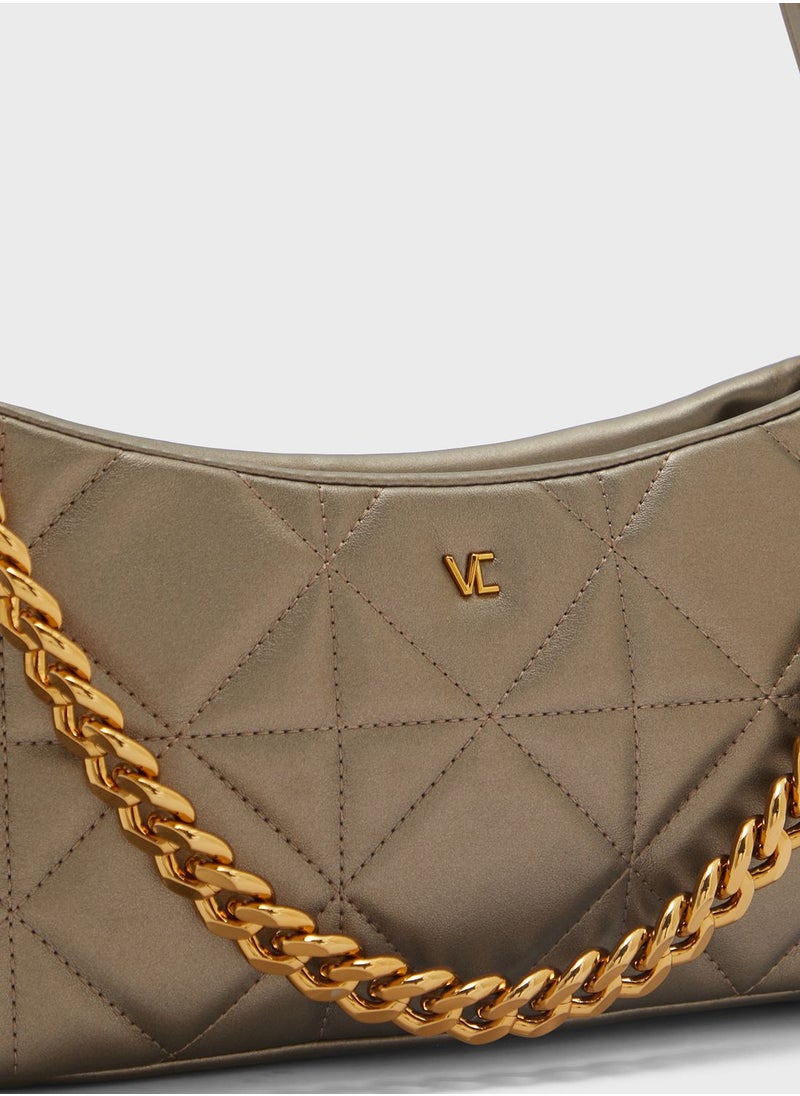 Vincci - Logo Detailed Zip Over Crossbody - Image 1