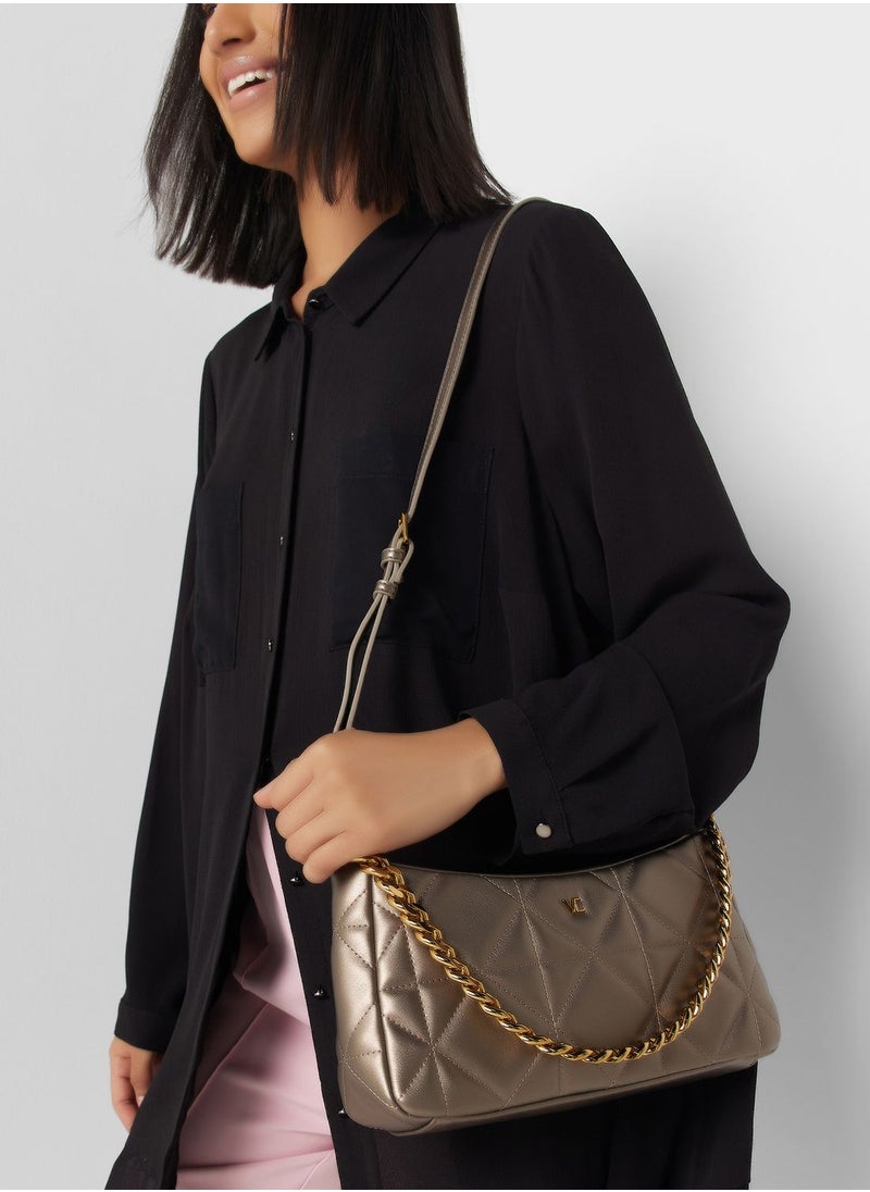 Vincci - Logo Detailed Zip Over Crossbody - Image 1