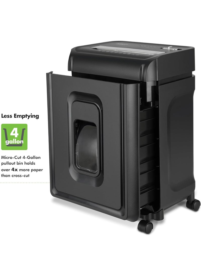 AURORA Aurora AU830MA HighSecurity 8Sheet MicroCut Paper and Credit Card Shredder 20 MinutesSecurity Level P5  - Image 4
