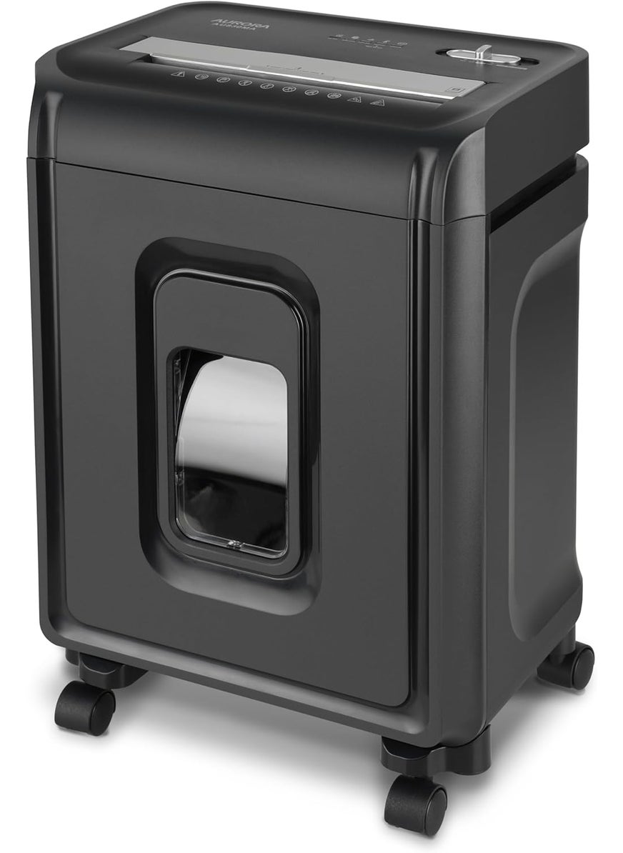 AURORA Aurora AU830MA HighSecurity 8Sheet MicroCut Paper and Credit Card Shredder 20 MinutesSecurity Level P5  - Image 1