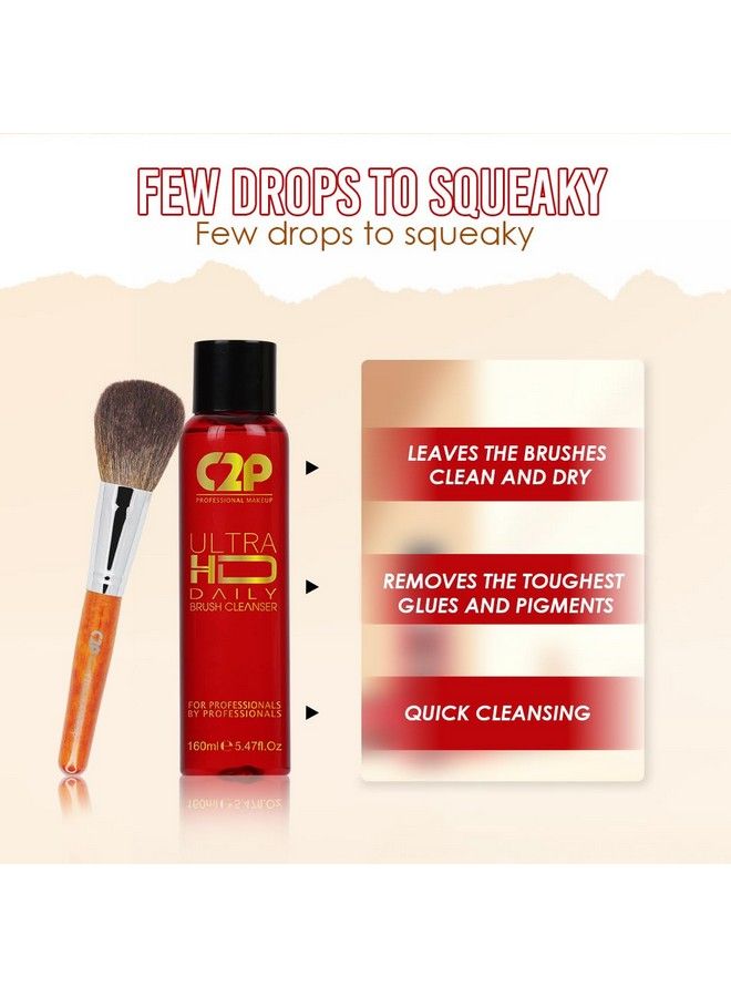 C2P PROFESSIONAL MAKEUP منظف فرش المكياج اليومي بدقة عالية للغاية؛ محلول تنظيف للتنظيف الجاف والتنظيف العميق وتكييف شعر فرش المكياج. (لا حاجة للماء) - Image 4