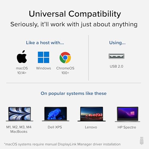 Plugable USB 2.0 to DVI, VGA, or HDMI Multi-Monitor External Video Graphics Card Adapter up to 1920x1080 Supports Windows 11, 10, 8.1, 7, XP, Mac, and ChromeOS - Image 4