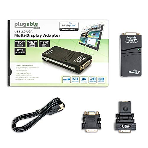 Plugable USB 2.0 to DVI, VGA, or HDMI Multi-Monitor External Video Graphics Card Adapter up to 1920x1080 Supports Windows 11, 10, 8.1, 7, XP, Mac, and ChromeOS - Image 5