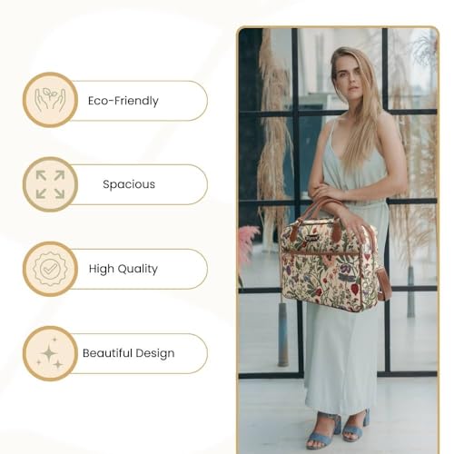Signare Tapestry Laptop bag Computer Messenger bag Briefcase for Women with Garden Flower Design(CPU-MGD) - Image 2
