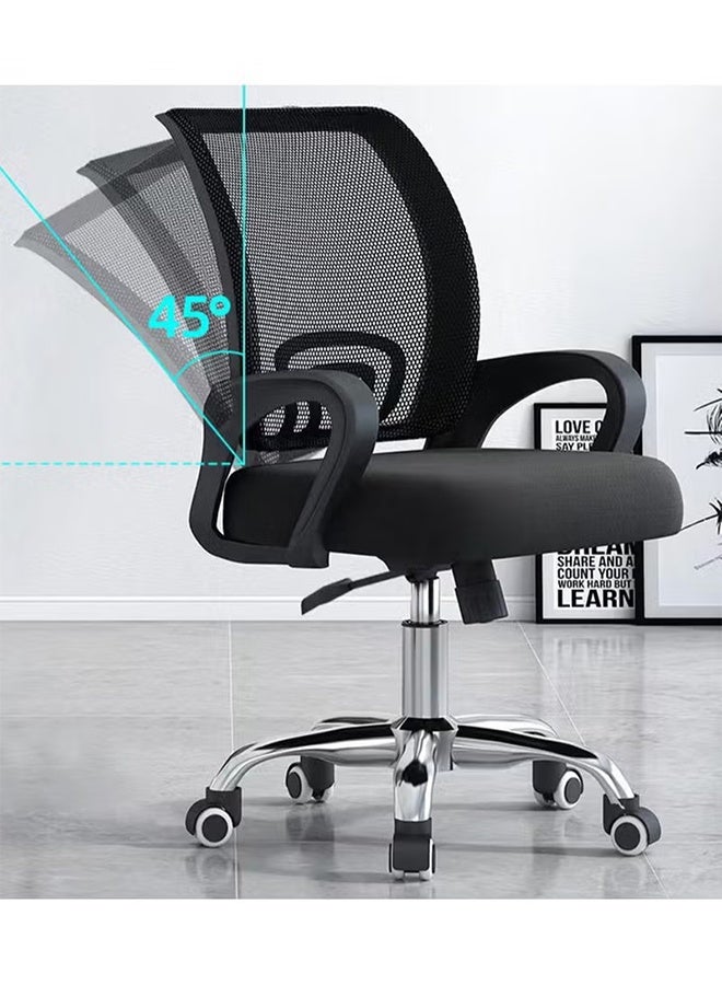 Ergonomic Office Chair with Lumbar Support, Height Adjustable, Rotating and Comfortable Backrest - Game Chair, Computer Chair, Study Chair, Writing Desk Chair for Home Office