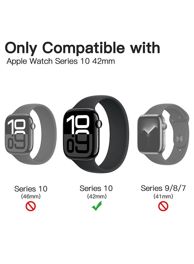 SUNDAREE واقي شاشة لساعة آبل ٤٢ مم (آي ووتش إس ١٠) (٣ قطع) ٤٢ مم، واقي شاشة ناعم من مادة TPU، مضاد للخدش، ذاتي الشفاء، خالٍ من الفقاعات، حساس للمس. - Image 2