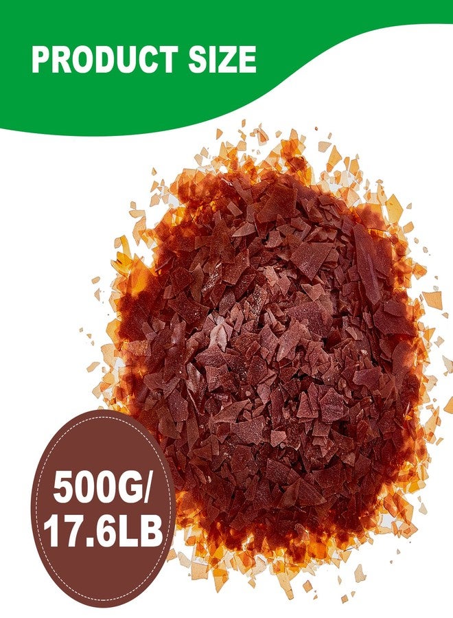 Fabbay1.1 Lb/ 17.6 oz Brown Shellac Flakes Shellac Finish for Home Wood Craft Decoration Household Painting Supplies - Image 2