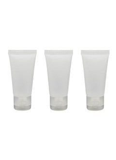 SYBL 20Pcs 50ml/1.7oz Empty Refillable Clear Plastic Soft Tubes Cosmetic Sample Packing Storage Vial Container Bottle Jars Perfect For Facial Cleanser Lotion Shampoo Shower Gel 