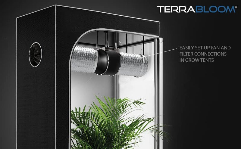 TerraBloom 4 Inch Aluminum Flex Duct - 8 FT Long, Flexible Ducting with 2 Clamps, 3 Layer HVAC Ventilation Air Hose - Great for Dryer, Grow Tent, Green Houses, Household HVAC Venting - Image 5