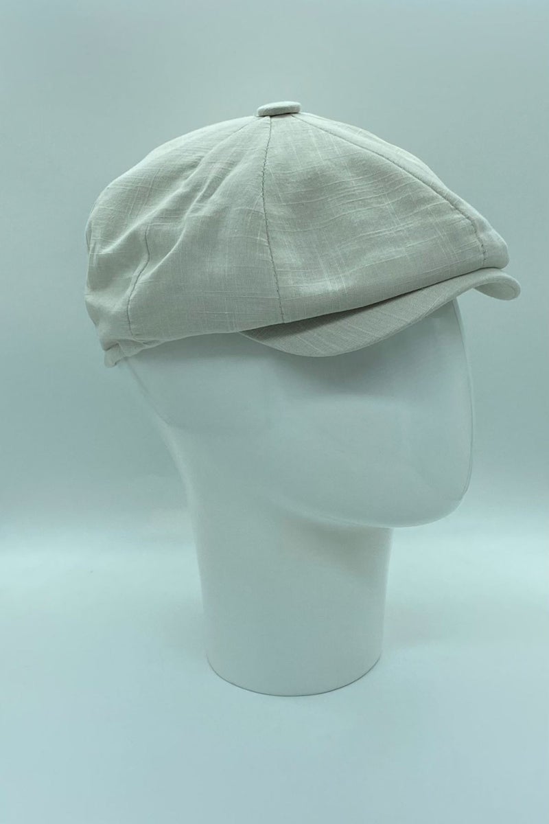 BE Hoope Summer Linen British Style 8-Piece Peaky Blinders Cap Hat  - Image 1