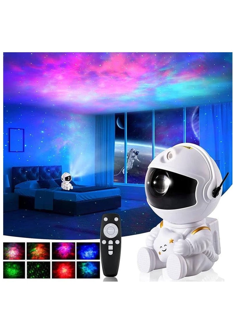 Star Projector Night Light with Timer, Remote Control, 360°Adjustable Design, Astronaut Nebula Galaxy Night Light Projector for Gift Children Adults Baby Bedroom, Party, Game Room (Galaxy 2) - Image 1