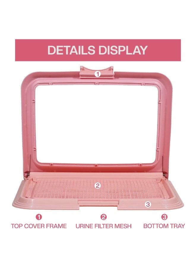 NNC PETS Dog potty tray with Leak-proof design, Grid design, and Anti-slip bottom, Durable plastic pet pee pad holder for Puppies and Small dogs, Suitable for Indoor/Outdoor, Easy to clean, 49 cm - Image 4