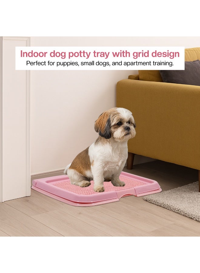 NNC PETS Dog potty tray with Leak-proof design, Grid design, and Anti-slip bottom, Durable plastic pet pee pad holder for Puppies and Small dogs, Suitable for Indoor/Outdoor, Easy to clean, 49 cm - Image 5