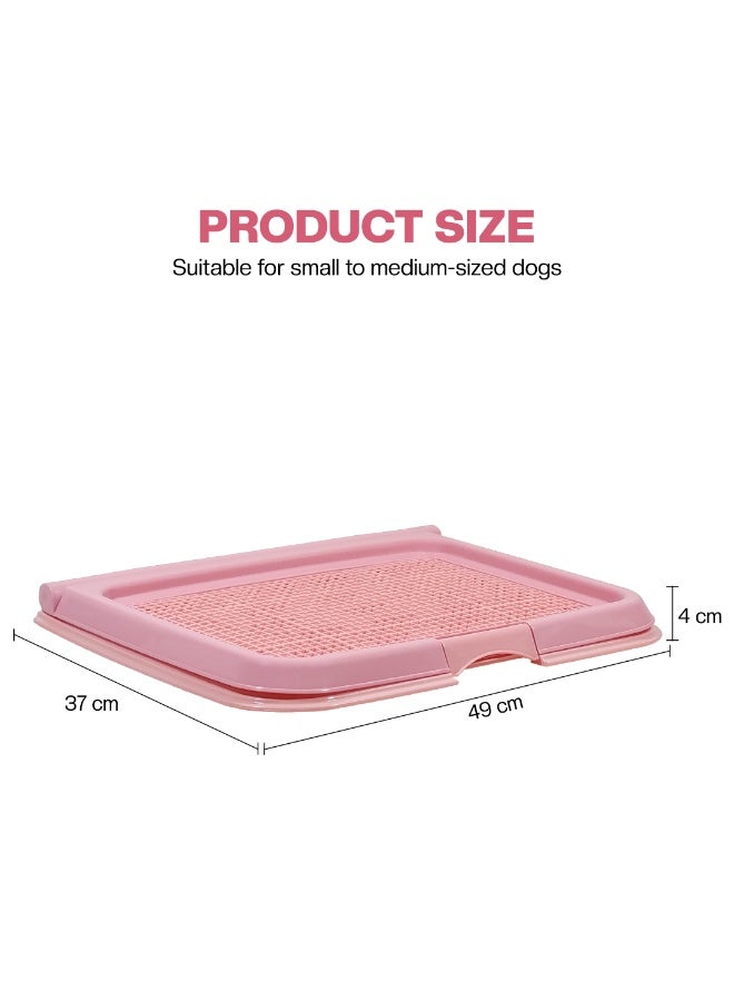 NNC PETS Dog potty tray with Leak-proof design, Grid design, and Anti-slip bottom, Durable plastic pet pee pad holder for Puppies and Small dogs, Suitable for Indoor/Outdoor, Easy to clean, 49 cm - Image 2