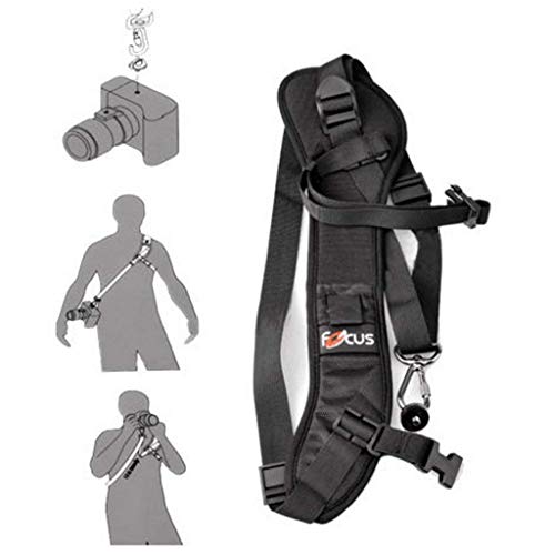 FOCUS techlife solutions Universal Adjustable Rapid SLR DSLR Camera Shoulder Neck Strap Belt Sling - Image 2