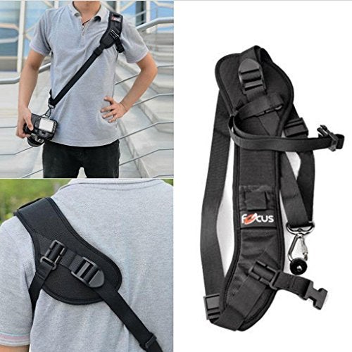 FOCUS techlife solutions Universal Adjustable Rapid SLR DSLR Camera Shoulder Neck Strap Belt Sling - Image 5