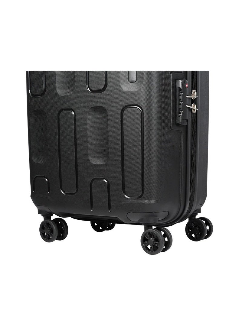 AMERICAN TOURISTER ellipso suitcase, 2pc set (55 + 79 cm), 4 spinner wheels, hard top, polypropylene, black|lightweight|scratch resistant texture|shoe & laundry bag|tsa lock - 3 years international warranty - Image 5