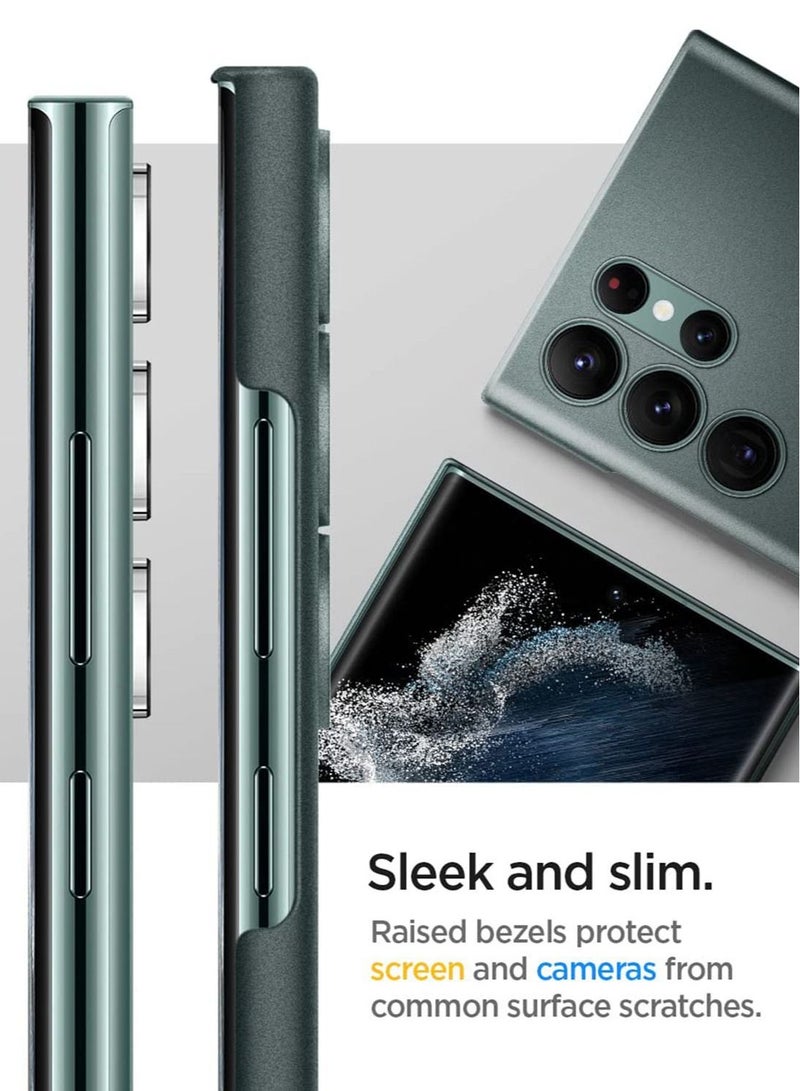 Spigen Air Skin Case Cover for Samsung Galaxy S22 ULTRA - Abyss Green - Image 4