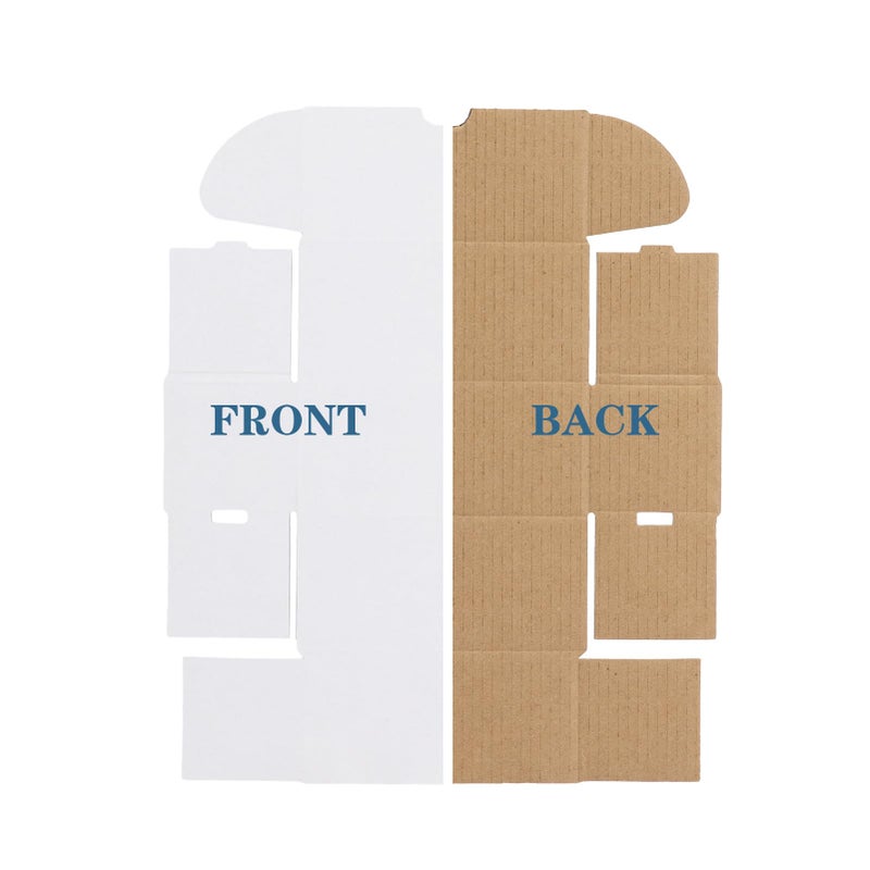 ZBEIVAN 4.6x2.2x2.2 White Shipping Boxes Set of 100, Corrugated Cardboard Mailer Boxes for Packaging Small Business Mailing Gifts - Image 5