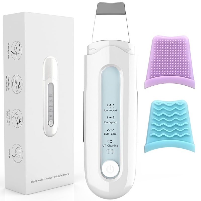 Xawy Skin Scrubber Skin Spatula Blackhead Remover Cleaner with 4 Modes Waterproof USB Charger for Facial Deep Cleansing 2021 Newest Version - Image 1