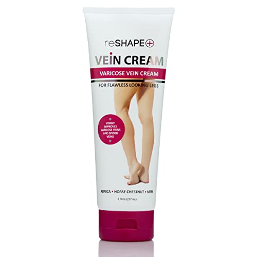 Reshape Varicose Vein Relief  Vein Care Cream WCollagen Arnica  Horse Chestnut  Visibly Reduce Varicose Veins Bruises  Spider Veins Varicose Vein Treatment Lotion For Legs  Body 8 Fl Oz